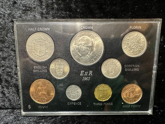 Great Britain, 1965 QEII Coin Year Set in Sandhill Style Case, BC280