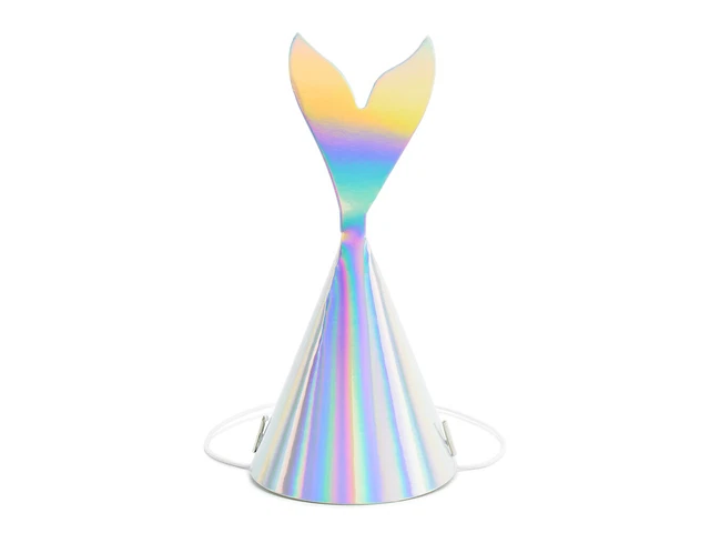 6 sombreros de fiesta sirena 18 cm holograma sombreros de fiesta víspera cumpleaños infantil