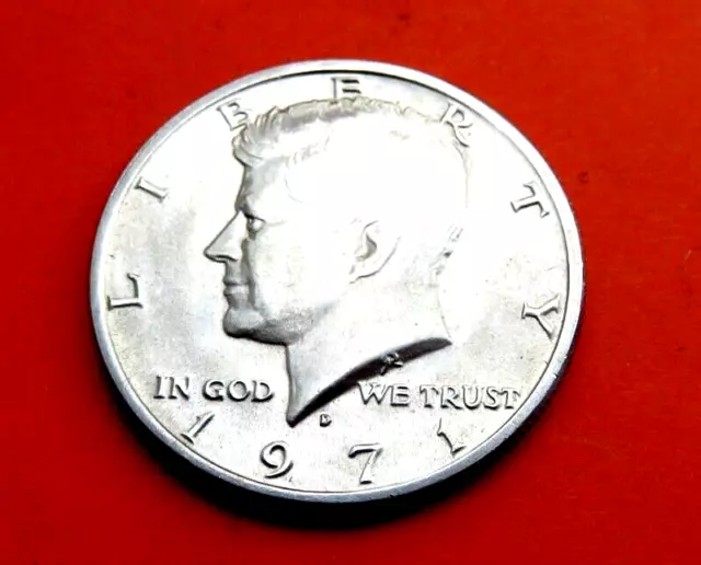 Superbe HALF DOLLAR de 1971 D " KENNEDY " UNITED  STATES  OF AMERICA