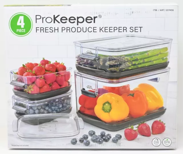 Progressive 1217456 Produce ProKeeper Food Storage Container - 4