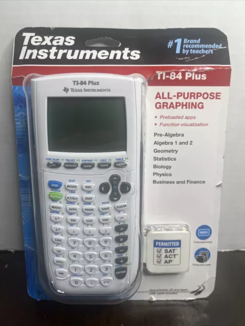 *NEW* Texas Instruments 84 Plus Graphing Calculator, White