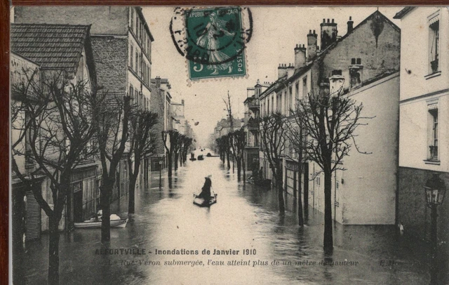 94 - ALFORTVILLE - Floods of January 1910 - Rue Véron
