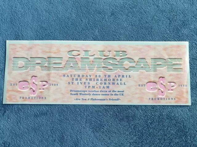 Dreamscape Rave Flyer, 1990's Rave Flyers