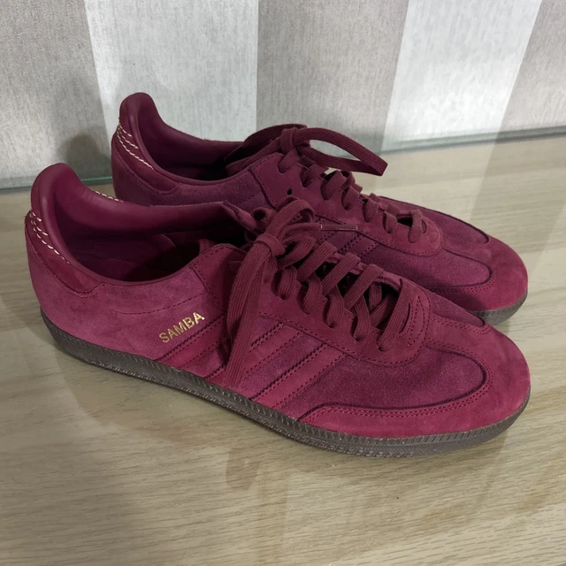 ADIDAS SAMBA FB Trainers in Mystery Ruby suede, adidas Originals, dark red 69.95 - PicClick UK ADIDAS SAMBA FB Trainers in Mystery Ruby suede, adidas Originals, dark red 69.95 - PicClick UK