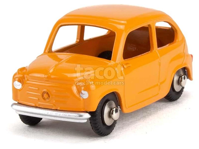 Modèle Réduit Ancien Fiat 600 Mercury 1:43 - Vert, Zamac, Tout Original Années 60/70