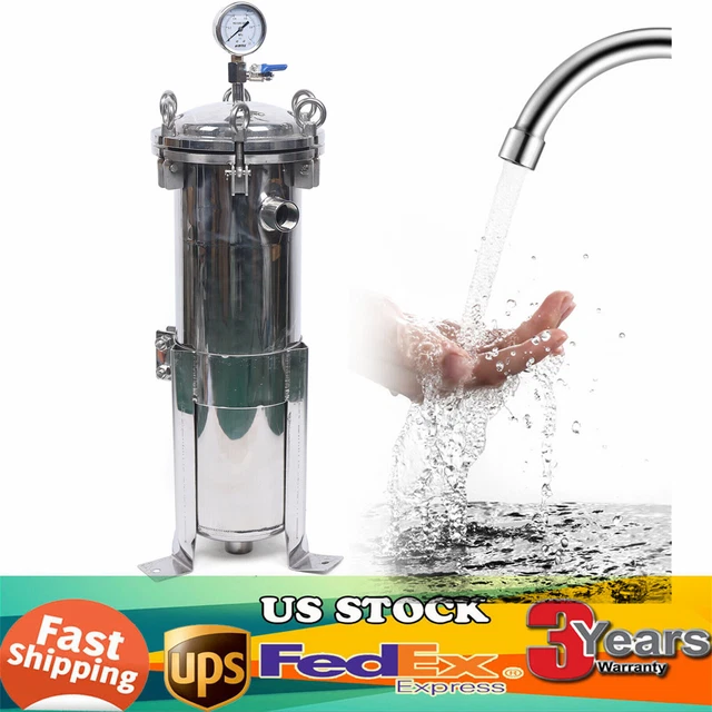 4 Bag Filter Housings Pressure Filter Device 150 PSI HOT USA 304 Stainless Steel