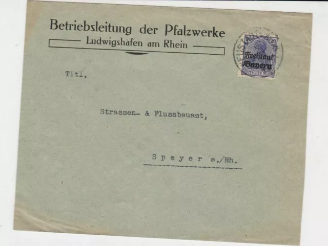 bavaria 1919  stamps cover ref 21323