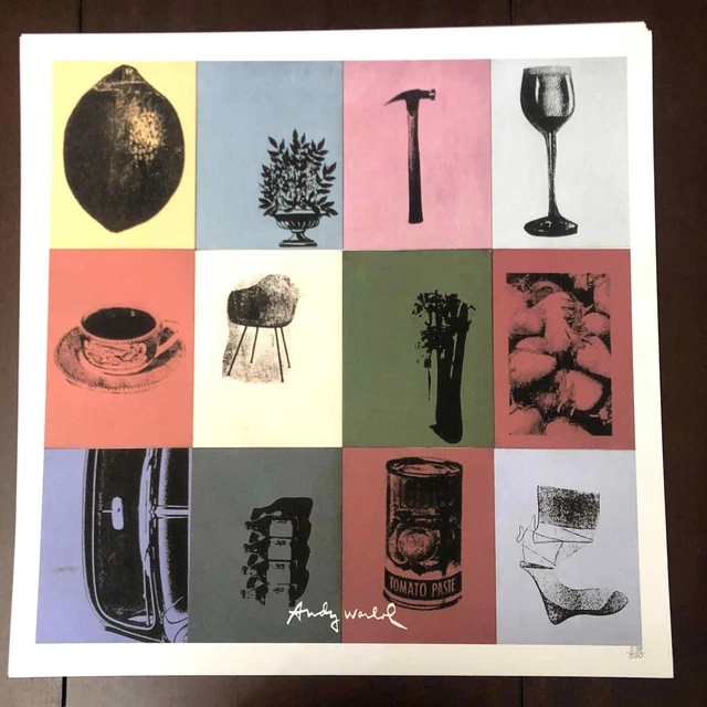 Litografía Andy Warhol cm 50x50 nueva edición CÁMARA CMOA con el certificado de
