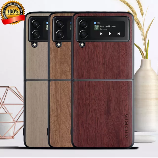 Pour Samsung Galaxy Z Flip3/4 Fold3/4 5G Coque arrière Housse En Cuir Antichoc