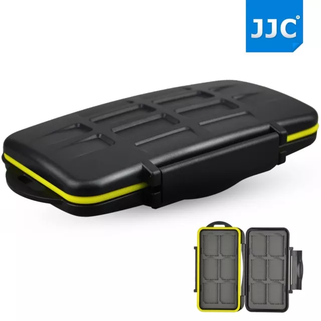 JJC Water-Resistant Anti-shock Storage Holder Memory Card Case for 12 SD cards
