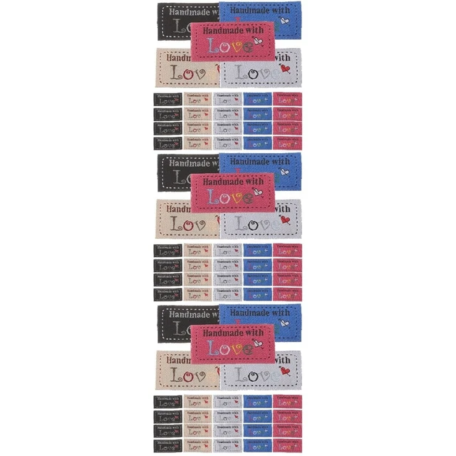 300 pcs Handmade With Love Tags Sewing Labels Personalized Labels