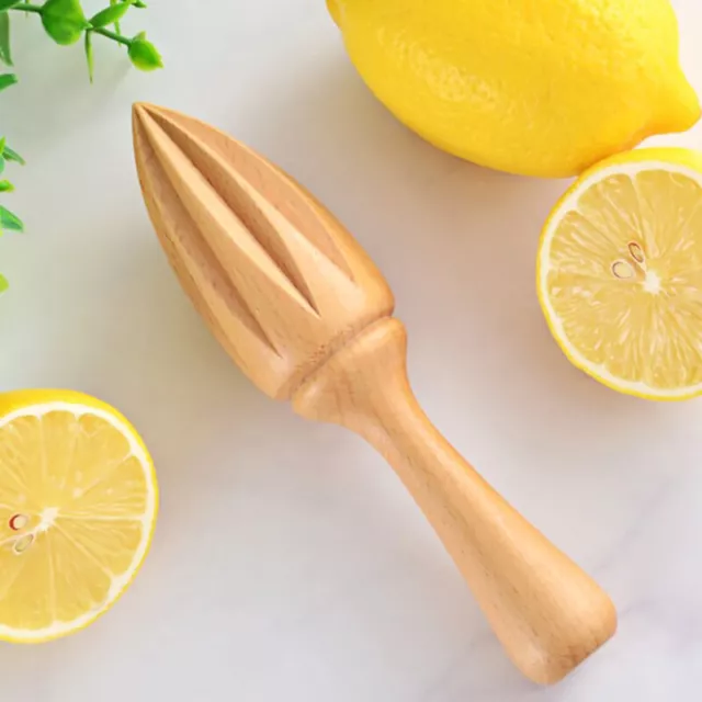 Ten-corner Shape Wooden Lemon Squeezer Manual Juicer Fruit Juice ExtractEL