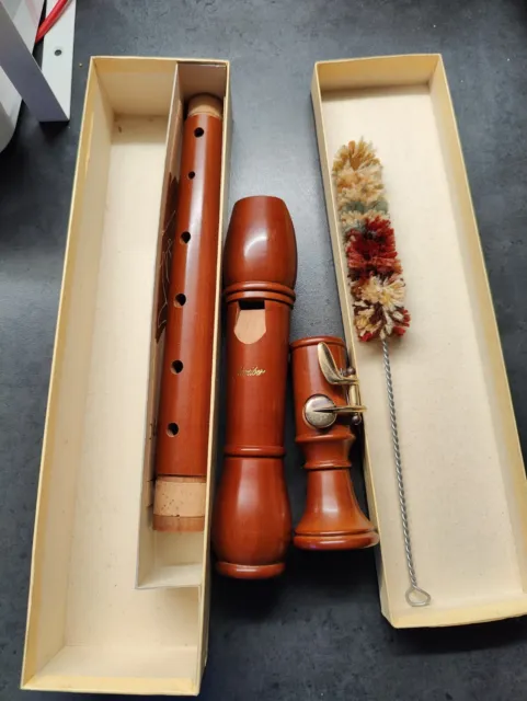 Vintage schreiber flute A Bec Bois Alto Germany