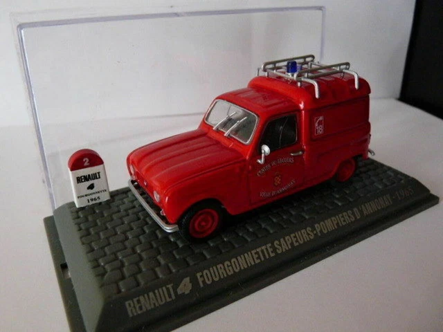 NEUF /1/43 Universal Hobbies Renault R 4 L : fourgonette POMPIERS Annonay 1965