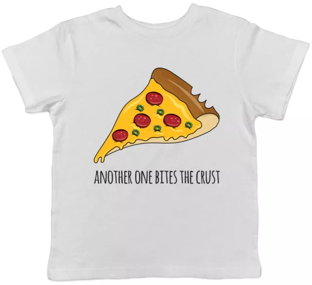 Another One Bites the Crust Pizza Boys Girls Kids Childrens T-Shirt