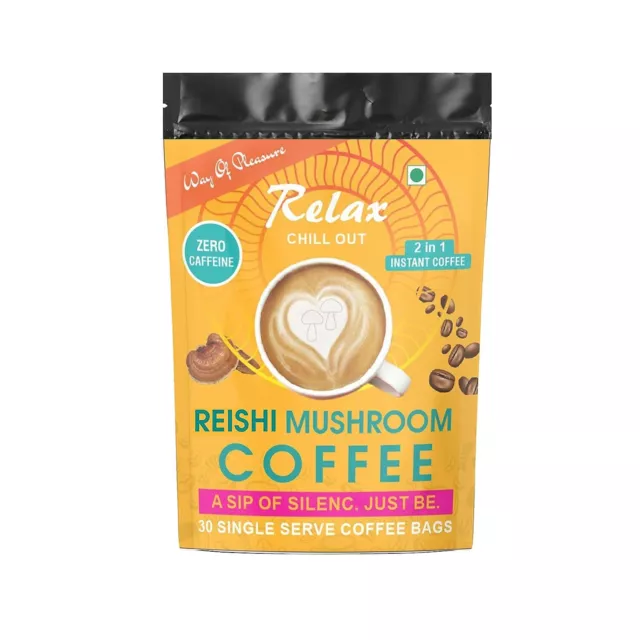 Way Of Pleasure Reishi Mushroom Coffee Made With Ganoderma Mushroom &Green Coffe