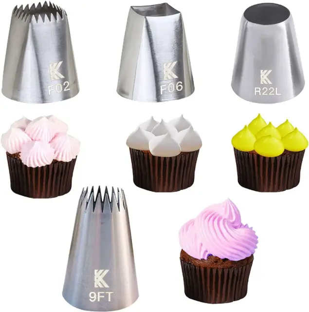 Extra Large Stainless Steel Icing Piping Nozzle Tip Set For Baking Kalane