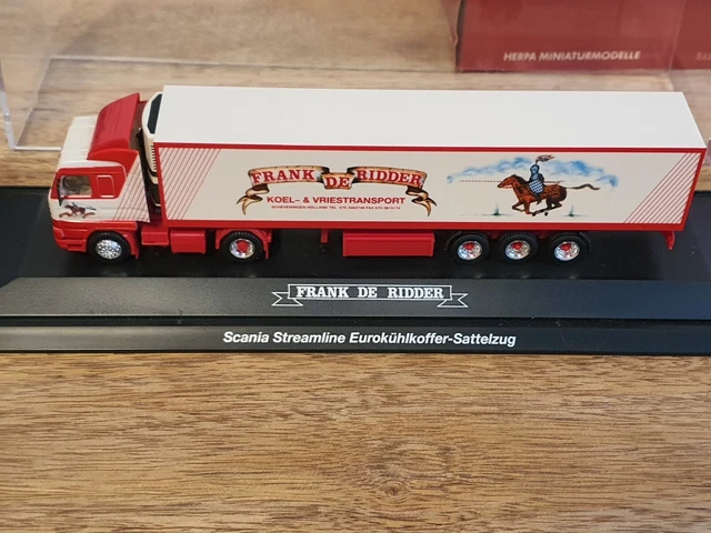 Camion Scania 92M Promotionnel Herpa échelle 1/87 Avec Remorque - Vintage, Occasion