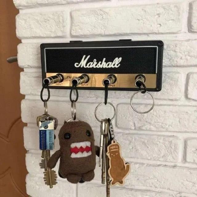 Marshall Amp Key Holder Wall Mounted Jack Rack Key Hanger Retro Guitar Keychain