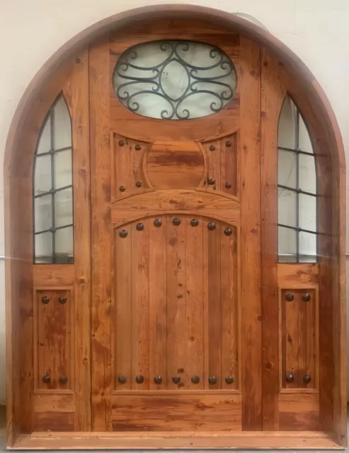Rustic reclaimed lumber 80 X 119 church winery castle solid wood Doug Fir door