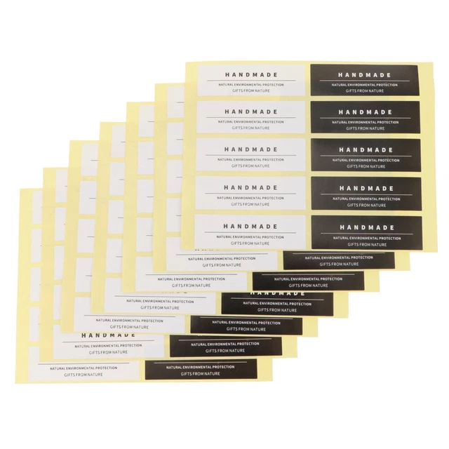 6 Pcs Aufkleber Für Kerzenetiketten PVC Selbstklebend Kerzenbehälter