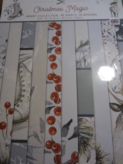 New Paper Boutique Christmas Magic Insert Collection 40 sheets 120gsm