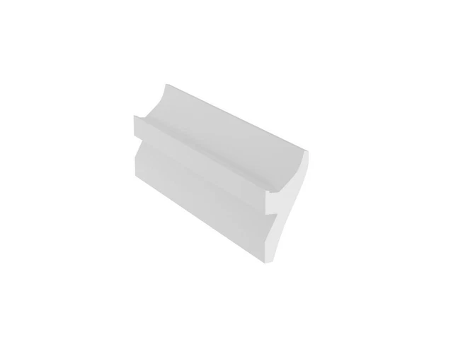 Lot de 3 corniches plafond en polystyrène L290 x H12 cm blanc - ROMONA