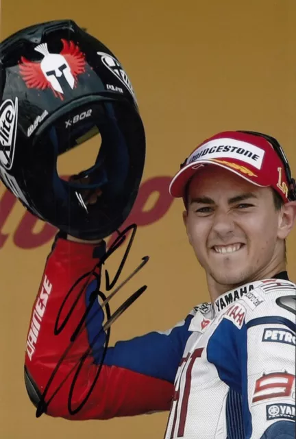 Jorge Lorenzo Hand Signed Yamaha 12x8 Photo MotoGP Autograph 7