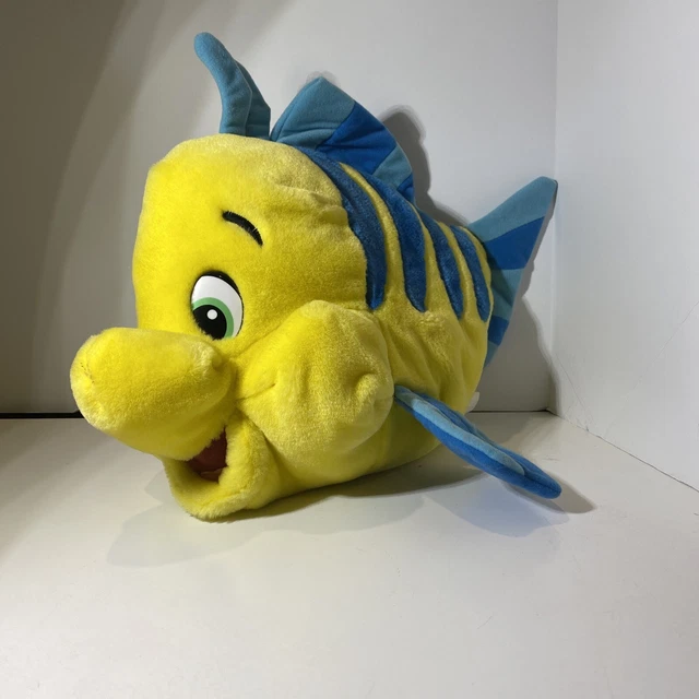 DISNEY THE LITTLE Mermaid FLOUNDER 14 inch Plush Stuffed Animal Toy 9.