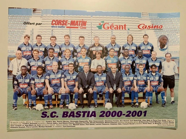 FICHE FOOTBALL ONZE MONDIAL 2001 STADE RENNAIS RENNES ROAZHON CYRIL