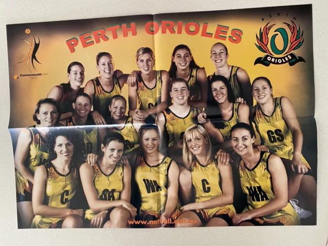 Netball A2 Poster Perth Orioles