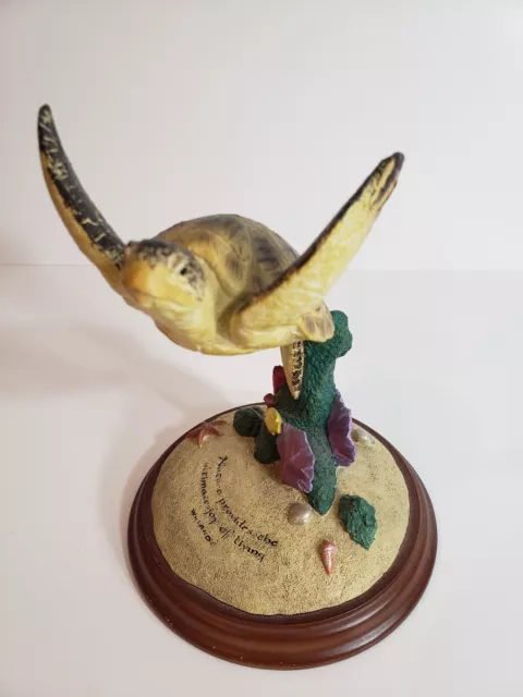 7" Wyland Inspired by Sea Turtle Flight Figurine Home Décor Sculpture