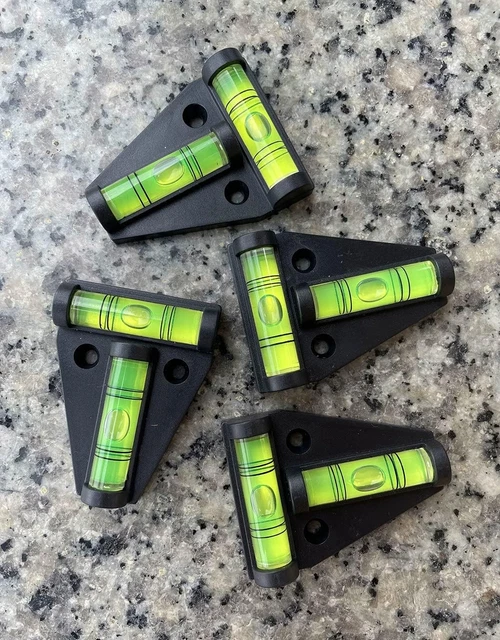 4PCS RV T Level Cross Check Levelers Bubble Levels Use for RVs, Camper