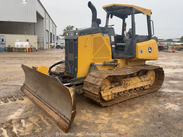 2018 John Deere 650K LGP Crawler Dozer Tractor 124" 6-Way Blade Diesel bidadoo