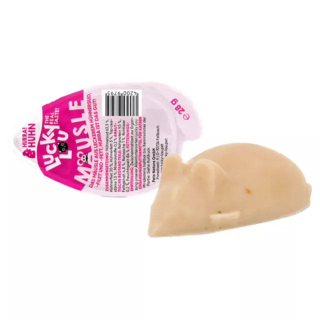 Lucky Lou Mäusle Poulet 28 G, Snack pour Chats, Neuf