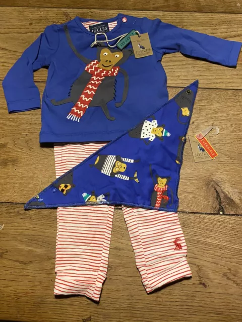 Ensemble haut et pantalon applique bébé garçons Byron singe d'hiver - 0-3 mois