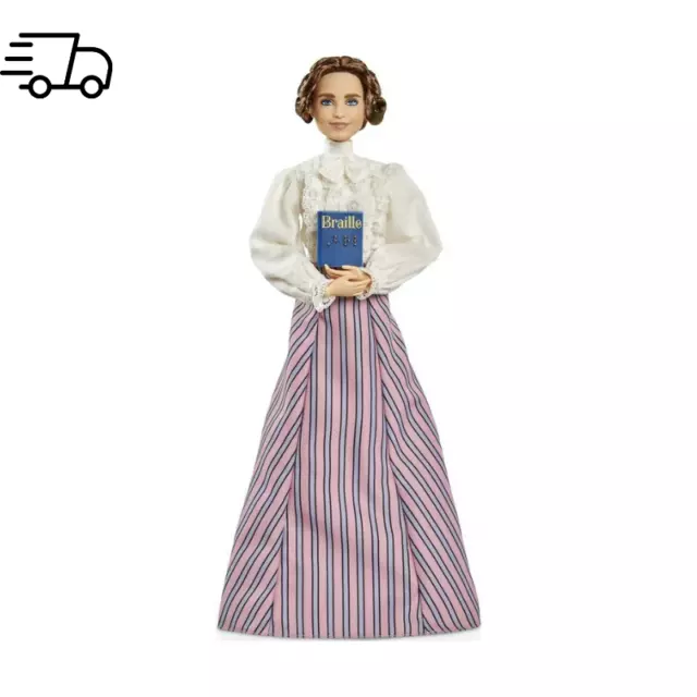 Barbie Inspiring Women Helen Keller Collectible Doll with Braille Book & Doll St