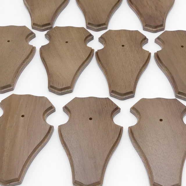 10 Pieza Ciervo Escudo de Trofeo Romo Pequeño Braun Af 19CM X 11CM 3