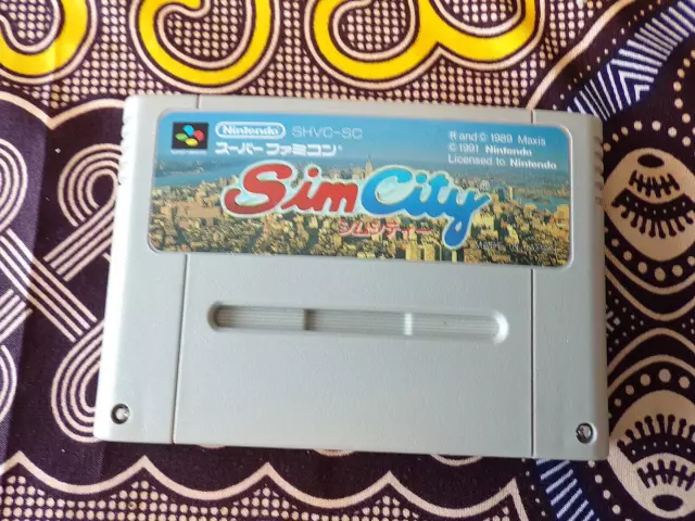 SNES-SIM CITY SHVC-SC-JPN-SUPER FAMICOM NINTENDO-import