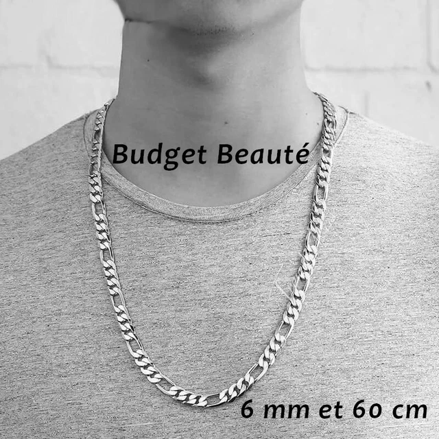 Parure Homme - Bracelet & Collier En Cuir Noir & Acier Inoxydable 316L - Style Élégant Et Robuste