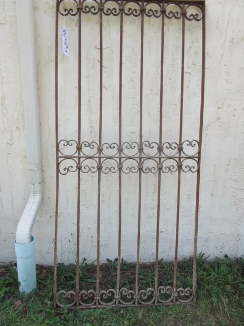 Antique Victorian Iron Gate Window Garden Fence Architectural Salvage Door #53 3