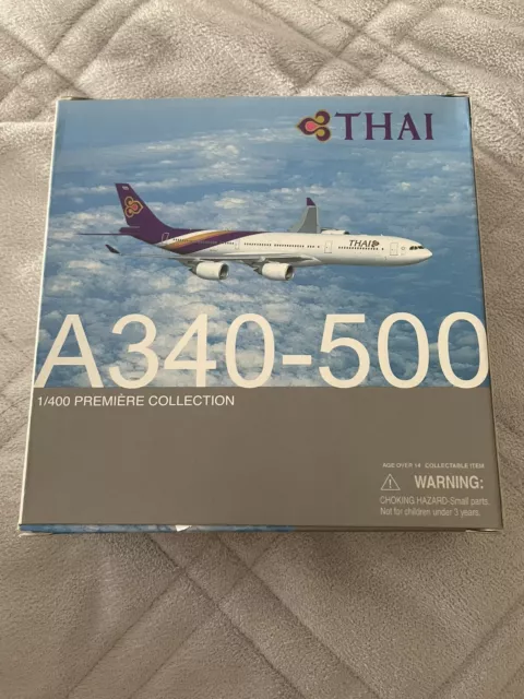 Phoenix Models 1:400 Thai Airways Airbus A340-500 HS-TLD Very Rare 2