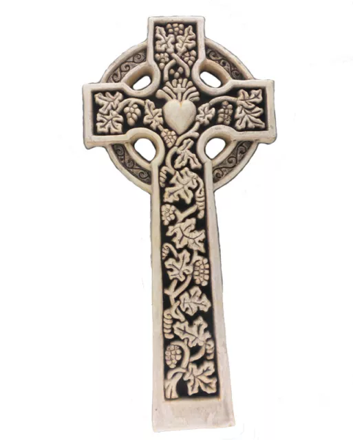 Celtic Irish Dromahair Cross Co. Leitrim Made in the USA by McHarp 9.25" high