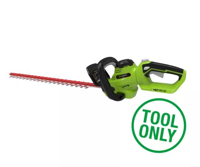 Greenworks Tools 61cm (24'') 40V Lithium-Ion Cordless Battery Hedge Trimmer