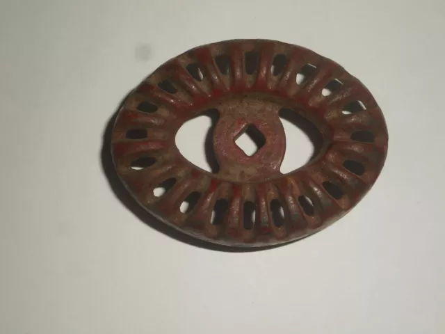 Vintage Cast Iron Oval Water Faucet Pipe Shut Off Valve Industrial STEAMPUNK