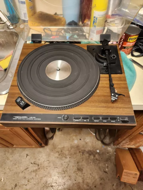 Realistic Lab-440 Turntable Working Vintage Direct Drive Fully Automatic