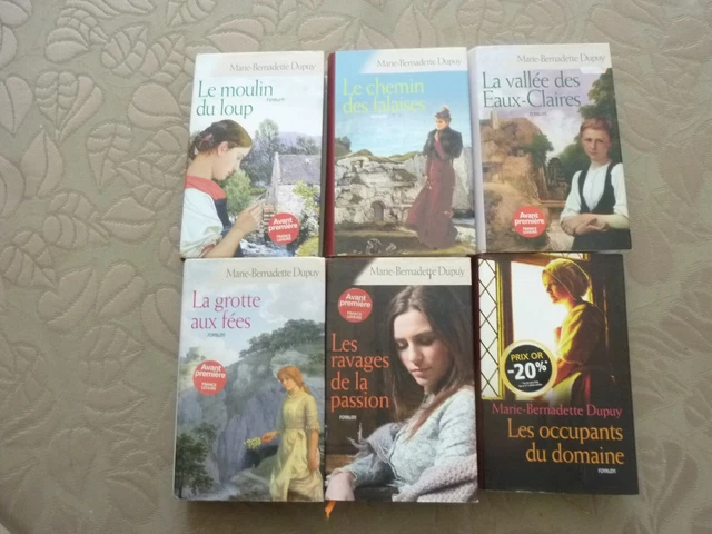 MARIE BERNADETTE DUPUY , 6 romans , " LE MOULIN DU LOUP " , série