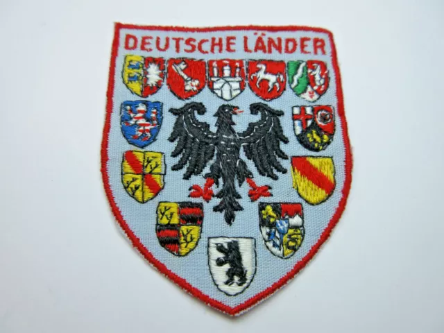 Vintage Deutsche Lander Germany Embroidered Cloth Patch Travel Souvenir