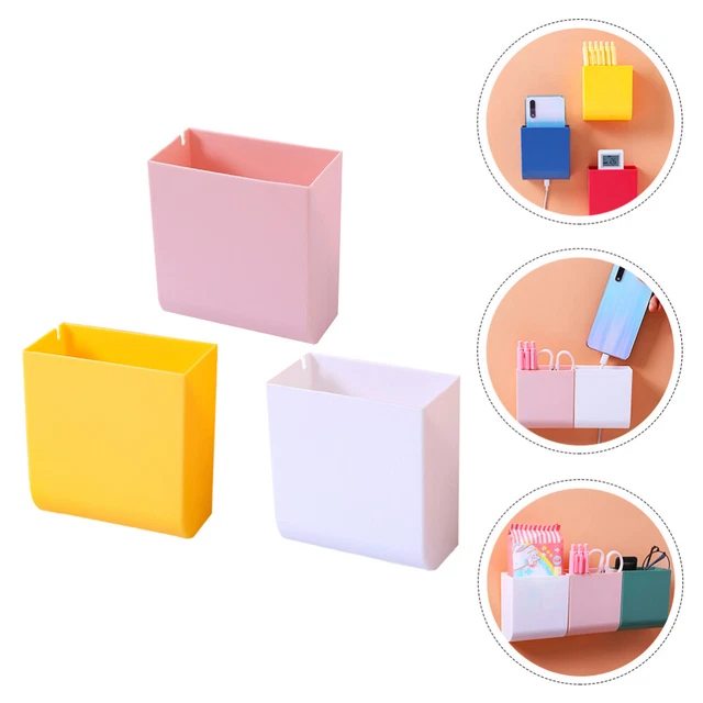 3 Pcs Wall-Mounted Box Sundries Container Storage Box