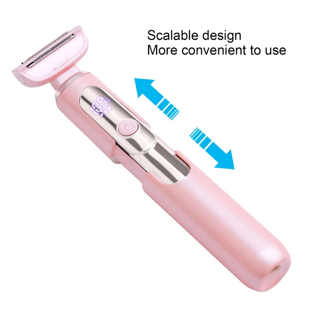 Elektrischer Bikini-Trimmer Für Frauen Wasserdicht USB Wiederaufladbar